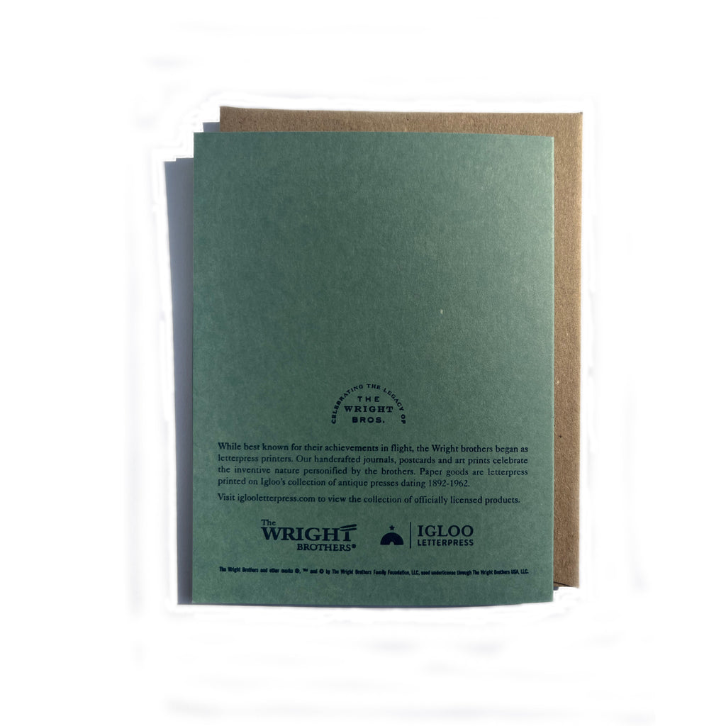 If birds can glide…why can’t I? letterpress greeting card