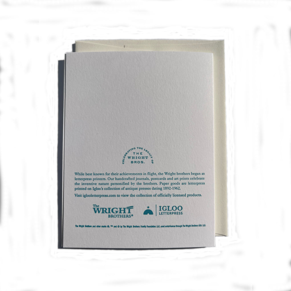 Begin Life in Ohio letterpress greeting card