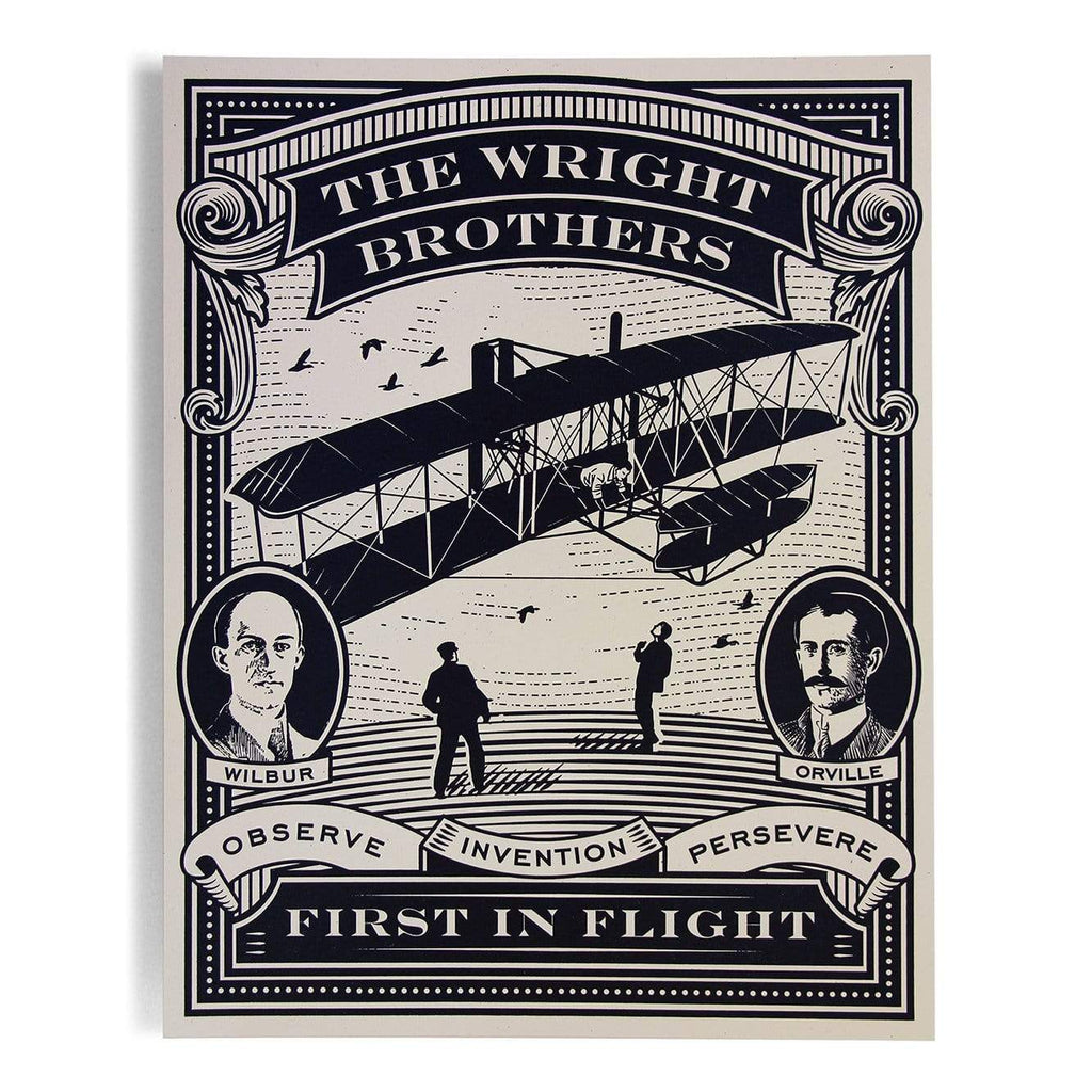 First in Flight letterpress art print (11x14)