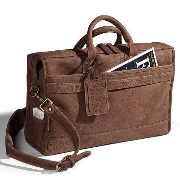 Leather briefcase classic business