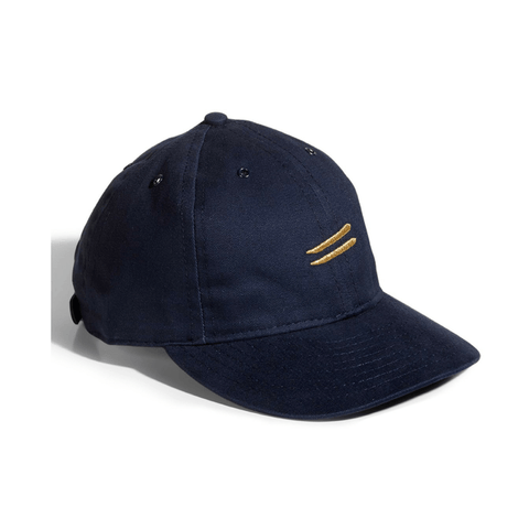 Cotton twill flight cap | fitted, Navy