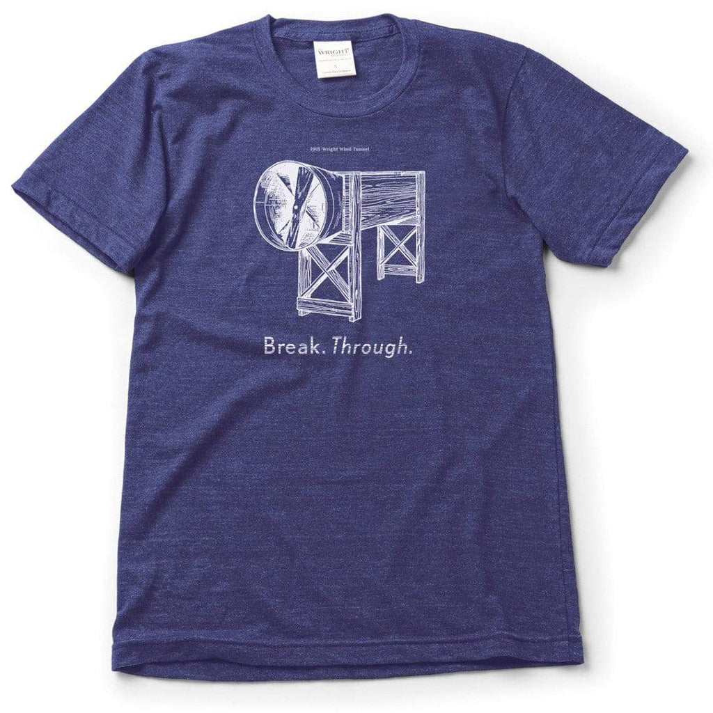 Break. Through. T-shirt | tri-blend, short sleeve, Tri-Indigo