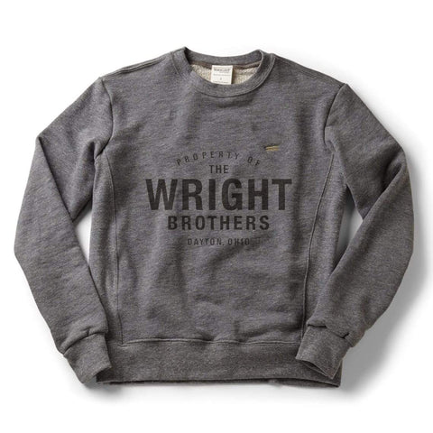 Property of the Wright School of Aviation classic crew sweatshirt | Zinc