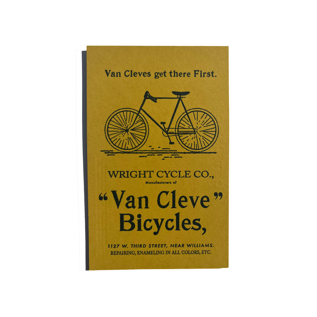 Van Cleves get there first. letterpress postcard (4x6)