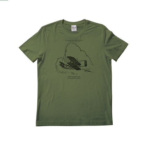 First Flight Dec. 17, 1903 NC. T-shirt | organic cotton, short sleeve, Moss