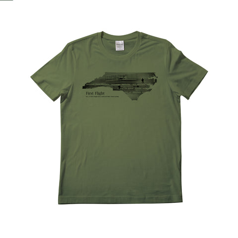 1902 Wright Glider. T-shirt | organic cotton, short sleeve, Jade