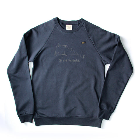 Wright on. sweatshirt | organic cotton, pullover hoodie, Night
