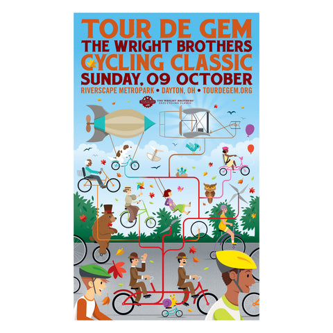 Tour de Gem 2021 commemorative poster (12x18)