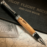 The Wright Brothers USA Pens and Notepads Hawthorn Hill rollerball pen | Bright Chrome plated