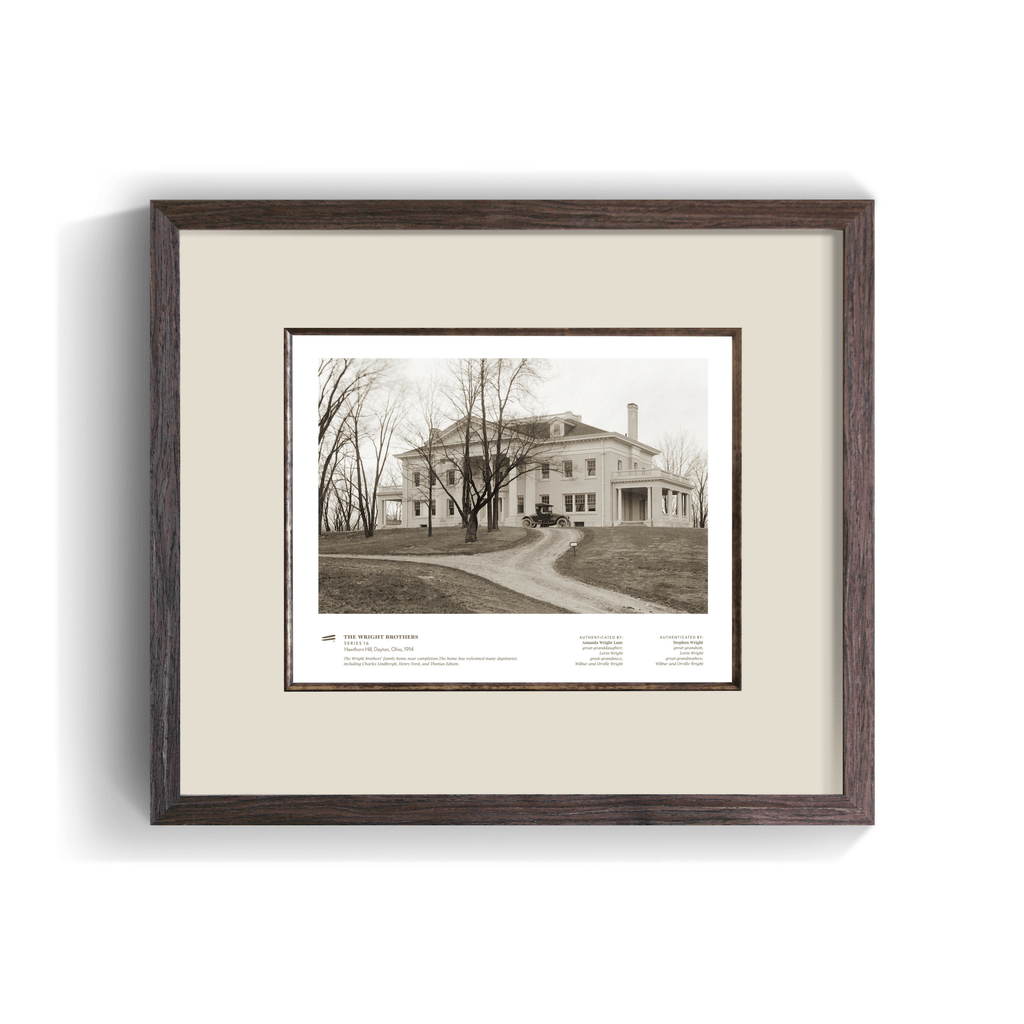 The Wright Brothers USA Prints Hawthorn Hill Series 1.6 | framed Giclée print (14x11)