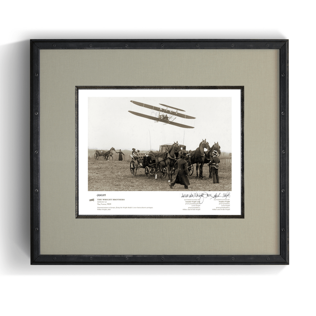 The Wright Brothers USA prints Pau Series 1.4 | signed & framed Giclée print (14x11)