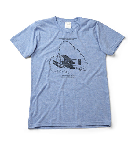 Wright Brothers Field Mars. T-shirt | tri-blend, short sleeve, Athletic Grey