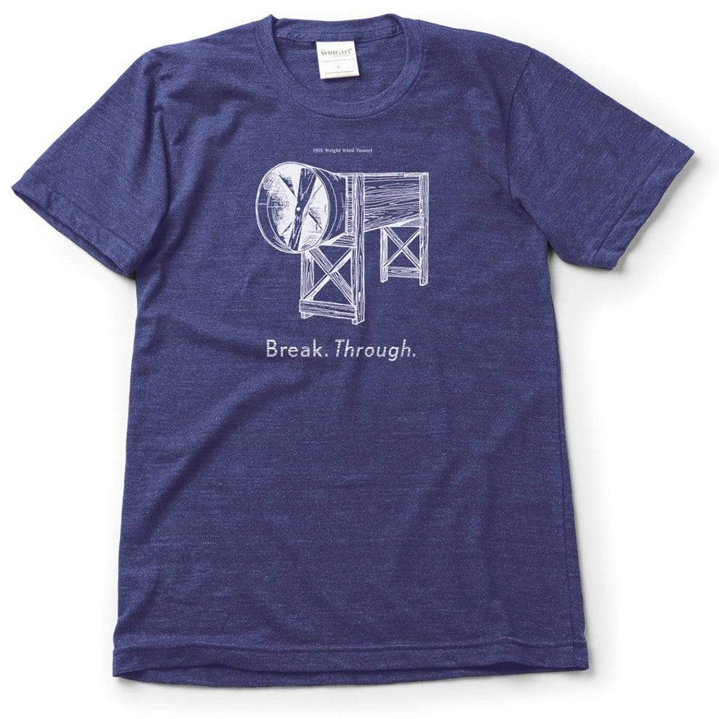 The Wright Brothers USA Shirts & Sweaters S Break. Through. T-shirt | short sleeve, Tri-Indigo