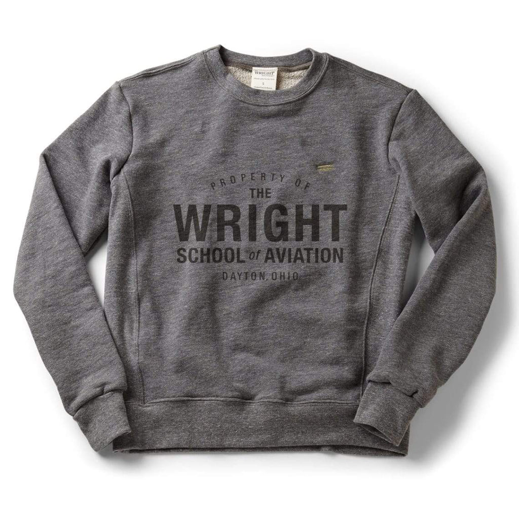 The Wright Brothers USA Shirts & Sweaters S Property of the Wright School of Aviation classic crew sweatshirt | Zinc