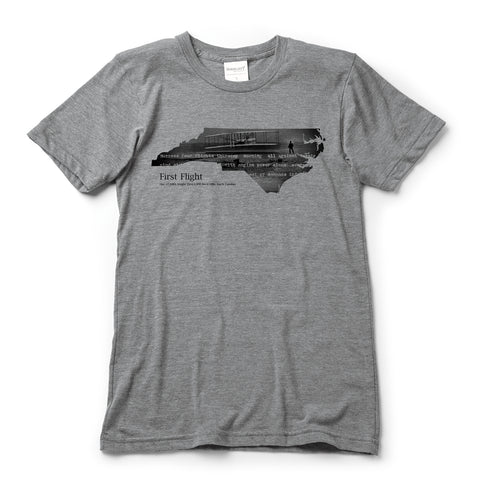 Wright Brothers Field Mars. T-shirt | organic cotton, short sleeve, Slate